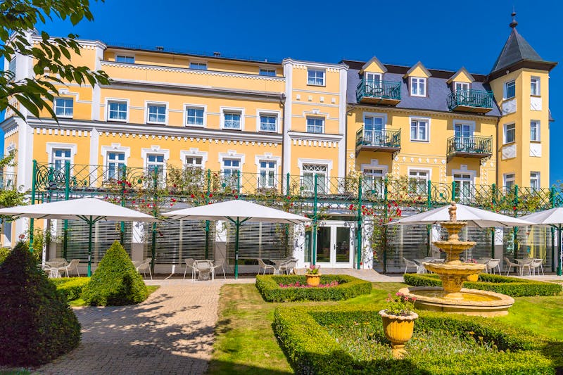 Franzensbad - Kurhotel Bajkal - Hotelgarten – ©foto PM