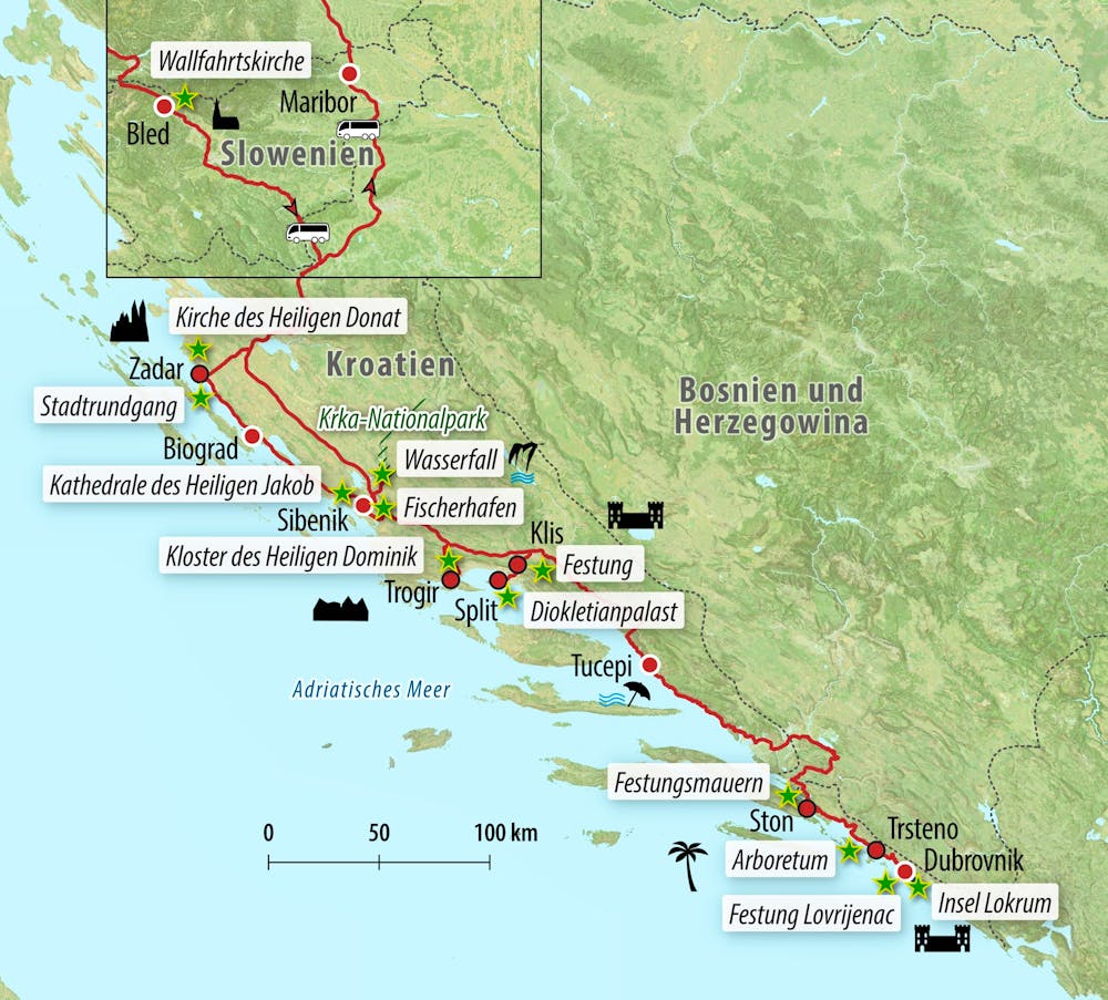 Ihre Reiseroute – © Eberhardt TRAVEL