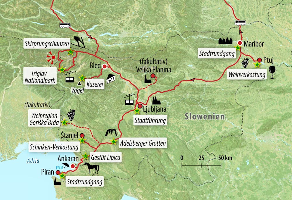 Ihre Reiseroute – © Eberhardt TRAVEL