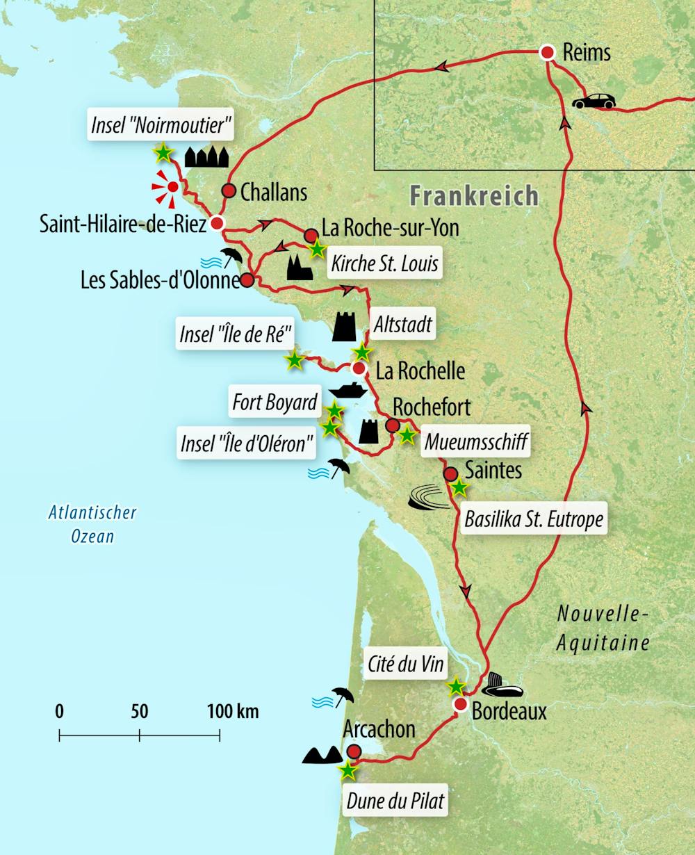 Ihre Reiseroute – © Eberhardt TRAVEL