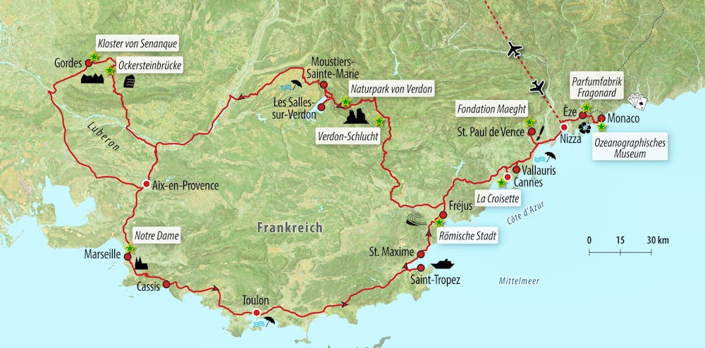 Ihre Reiseroute – © Eberhardt TRAVEL