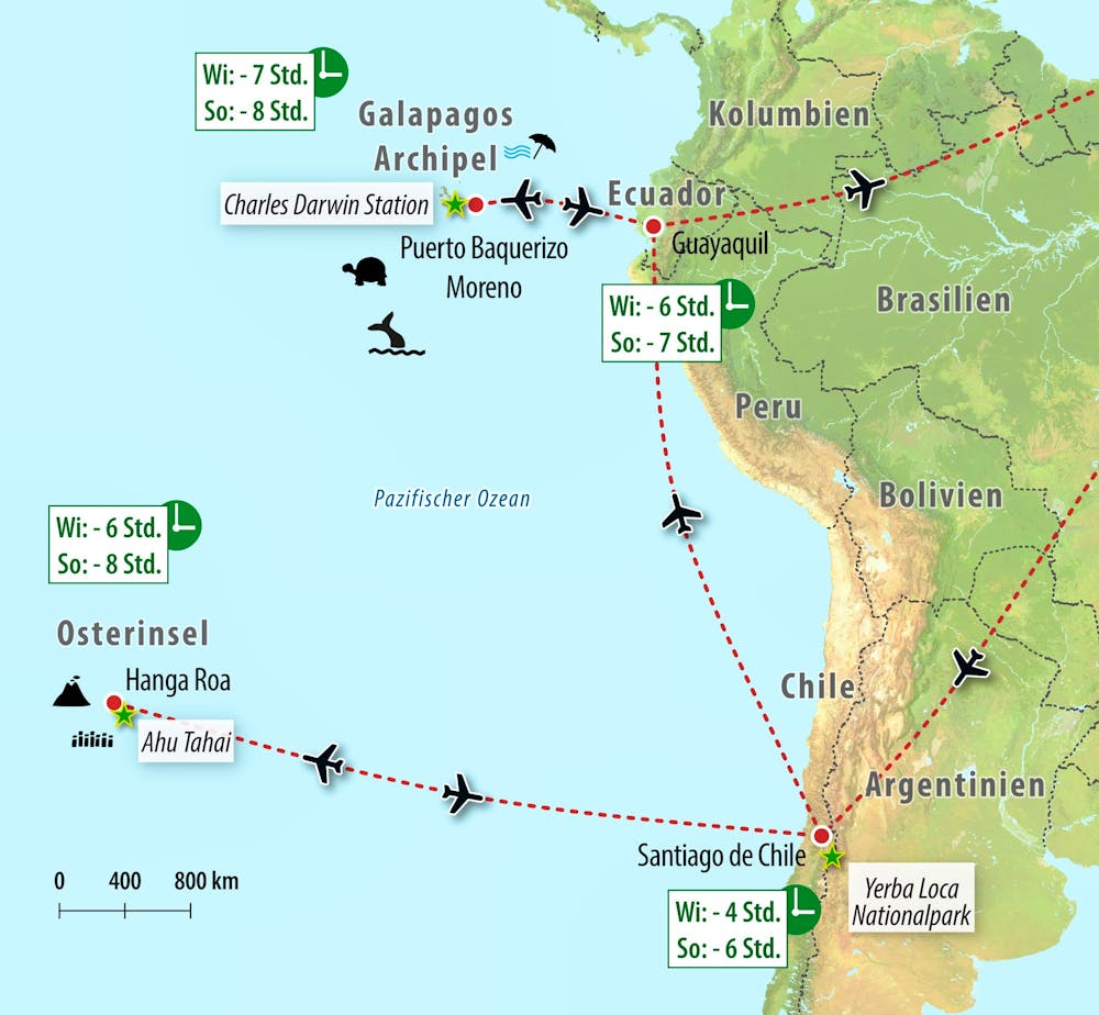 Ihre Reiseroute – © Eberhardt TRAVEL