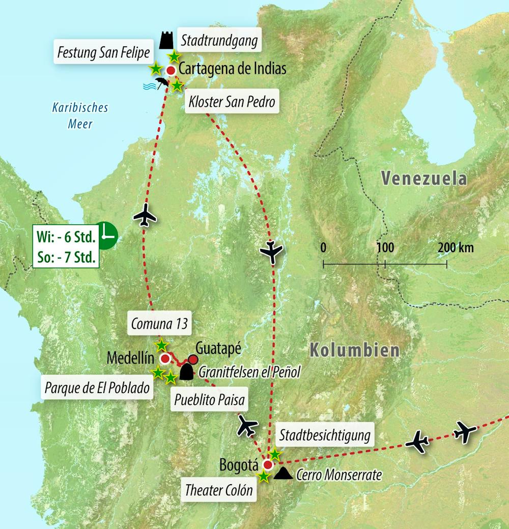 Ihre Reiseroute – © Eberhardt TRAVEL