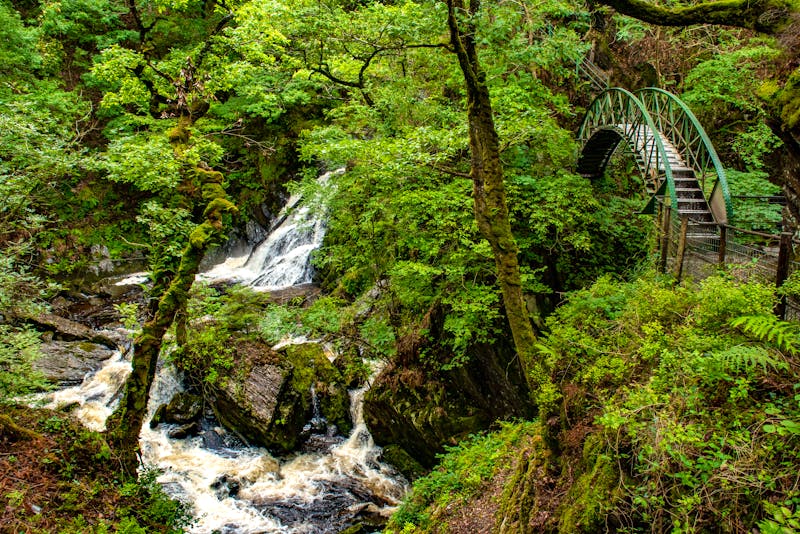 Wasserfall bei Devil's Bridge in der Grafschaft Ceredigion - Wales - ©Acker - stock.adobe.com