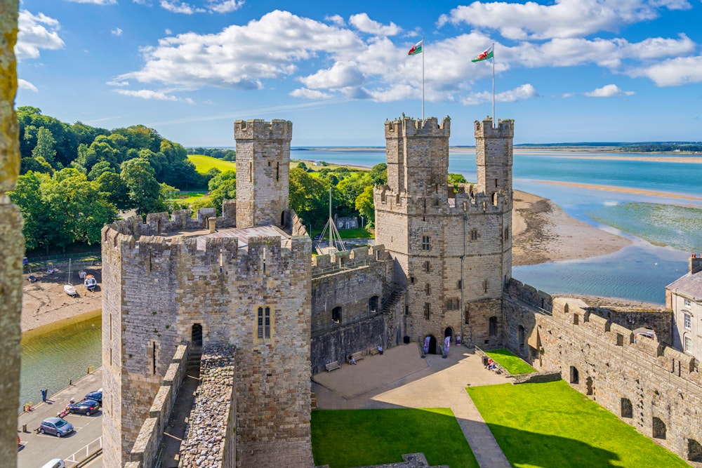 Caernarfon Castle in Wales – © Crown copyright (2018) Cadw / Visit Wales