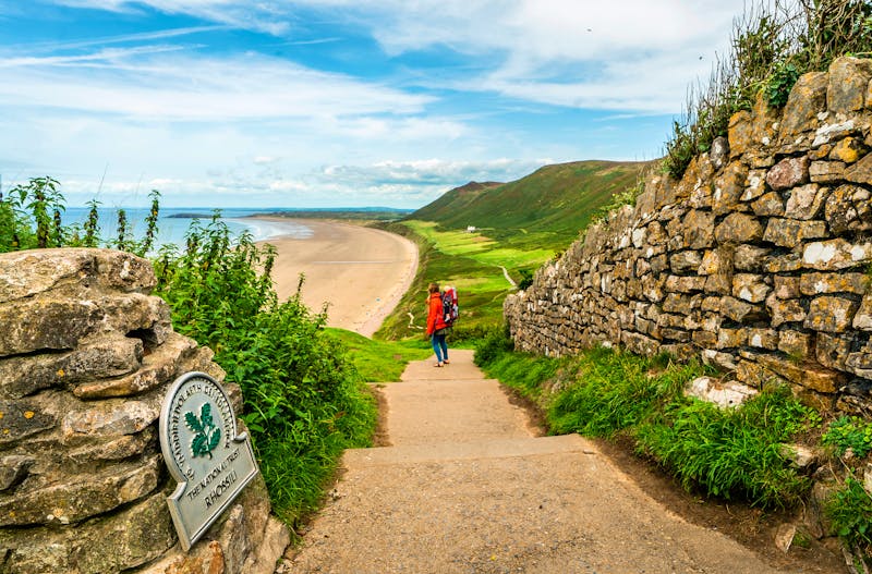 Gower Halbinsel in Wales - Rhossili Bay - ©Crown copyright - Visit Wales
