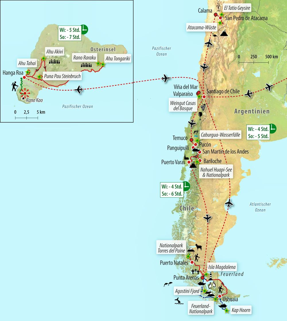 Ihre Reiseroute – © Eberhardt TRAVEL