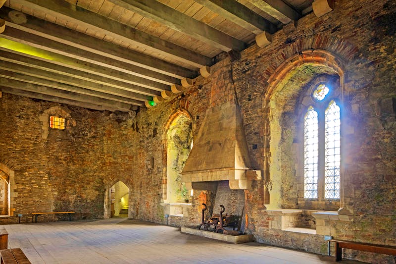 Großer Saal im Caerphilly Castle - ©Crown copyright (2015) Cadw - Visit Wales