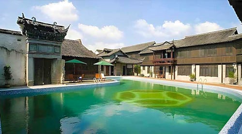 Tong`an Inn Außenpool – © Tong`an Inn Hotel Wuzhen