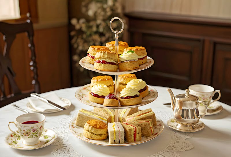 Afternoon Tea - Teestunde mit Scones - ©RIDHO - stock.adobe.com