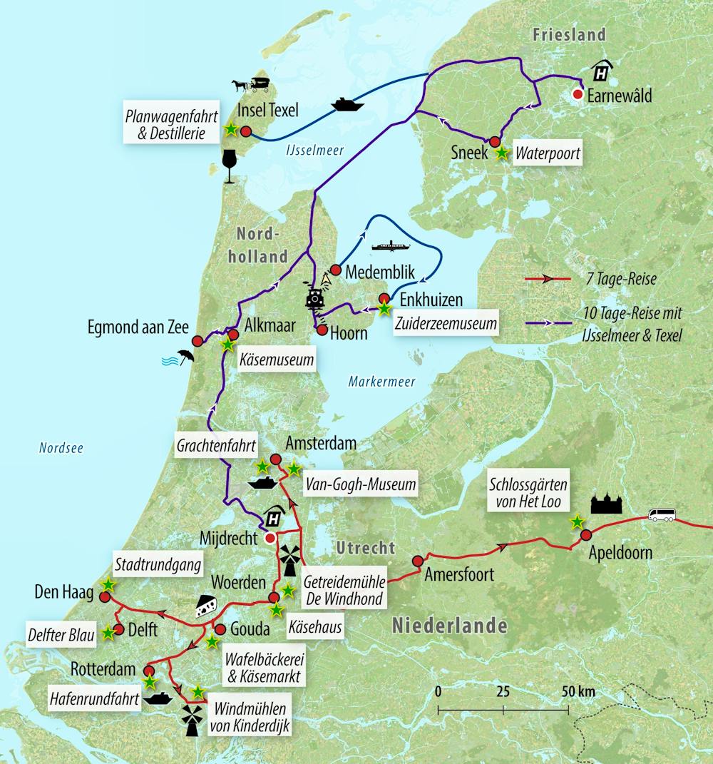 Ihre Reiseroute &ndash; &copy; Eberhardt TRAVEL