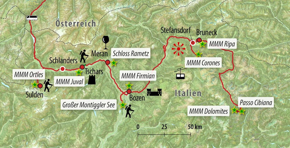Ihre Reiseroute – © Eberhardt TRAVEL