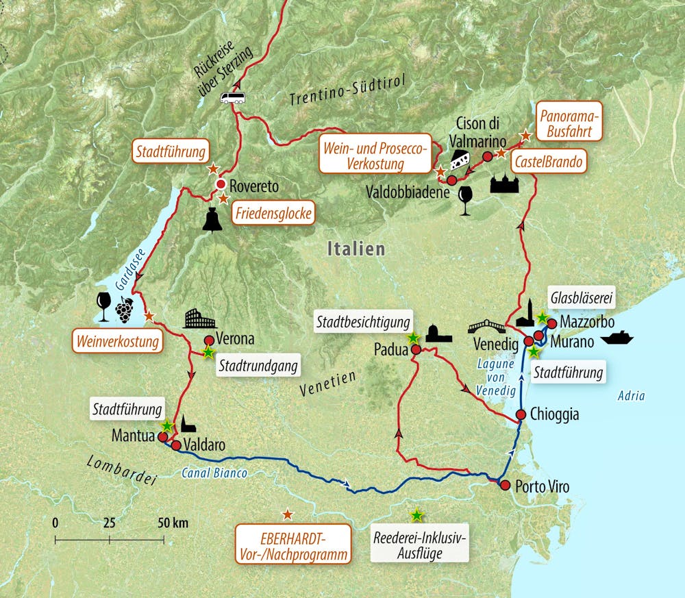Ihre Reiseroute – © Eberhardt TRAVEL