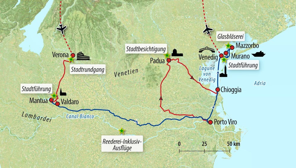 Ihre Reiseroute &ndash; &copy; Eberhardt TRAVEL