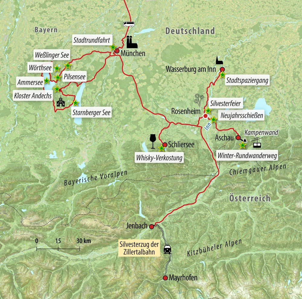Ihre Reiseroute – © Eberhardt TRAVEL
