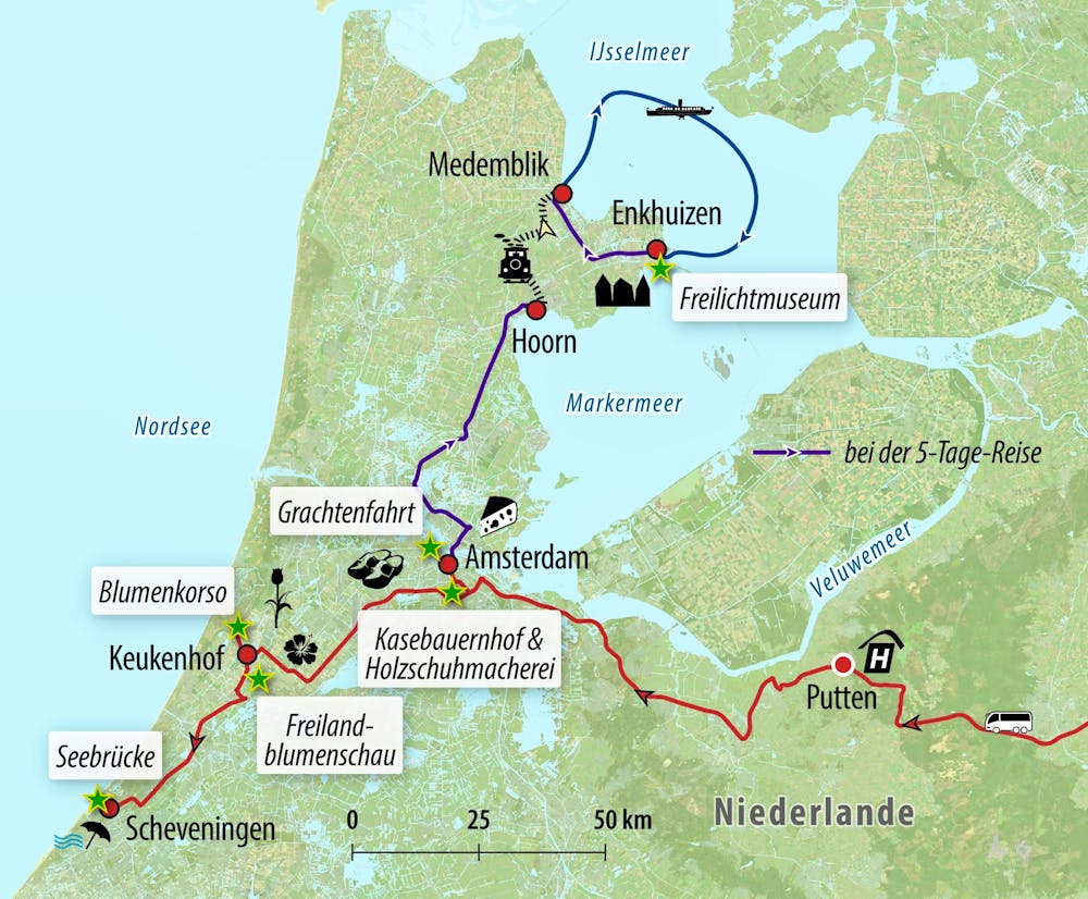 Ihre Reiseroute – © Eberhardt TRAVEL