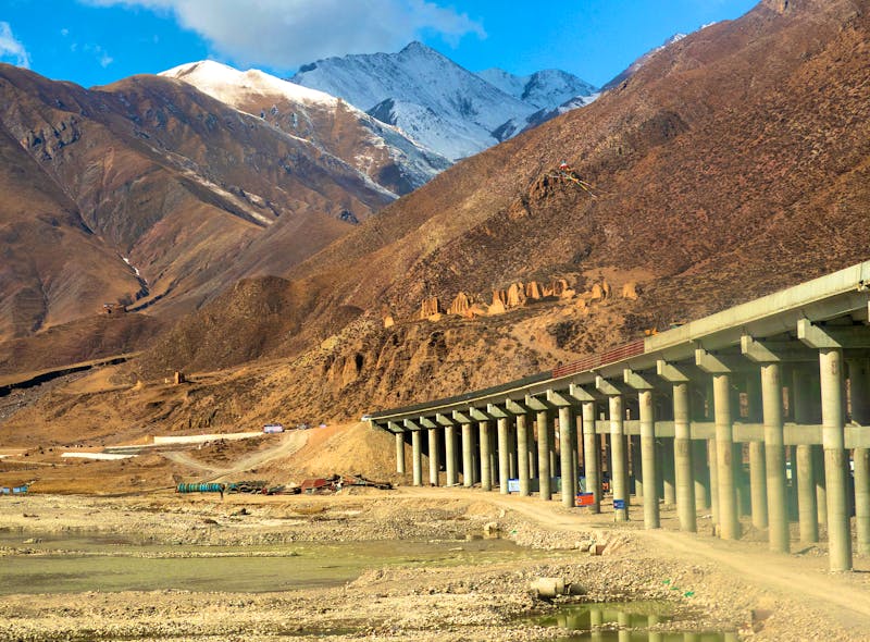 Strecke der Tibet-Bahn  - ©silverfox999 - stock.adobe.com