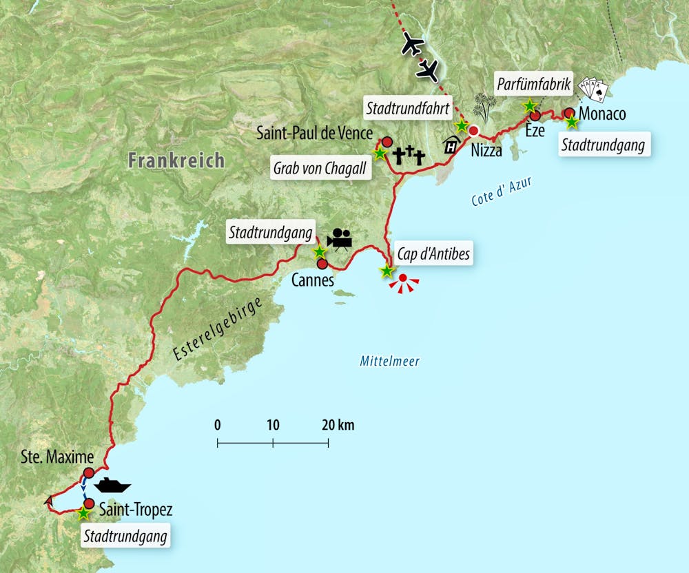 Ihre Reiseroute – © Eberhardt TRAVEL