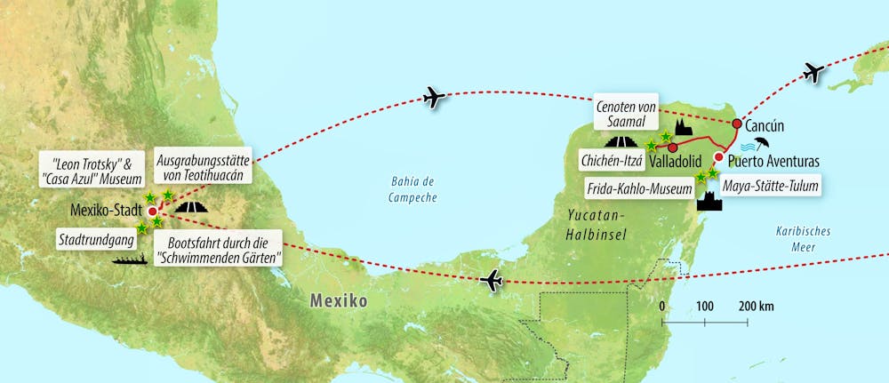 Ihre Reiseroute – © Eberhardt TRAVEL