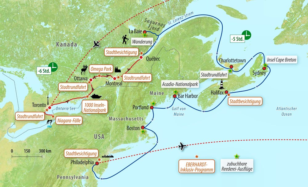 Ihre Reiseroute – © Eberhardt TRAVEL