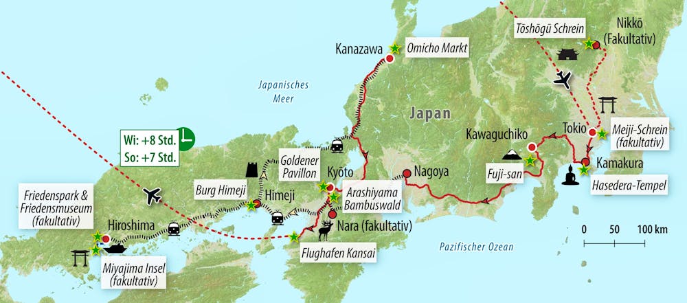 Ihre Reiseroute – © Eberhardt TRAVEL