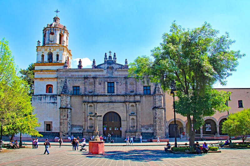 Kirche im Stadtteil Coyoacan - Mexiko-Stadt  - ©Moebs Stéphane - stock.adobe.co