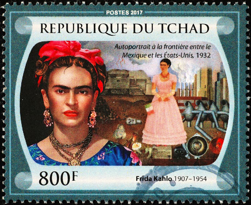 Selbstporträt von Frida Kahlo auf einer afrikanischen Briefmarke - ©Silvio - stock.adobe.com