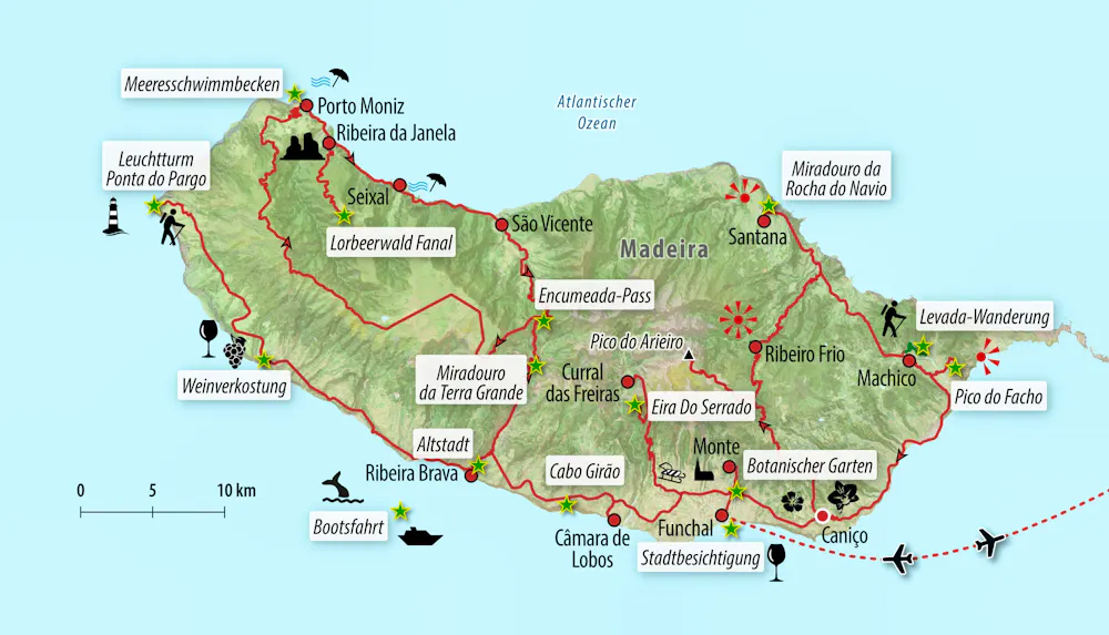 Ihre Reiseroute &ndash; &copy; Eberhardt TRAVEL