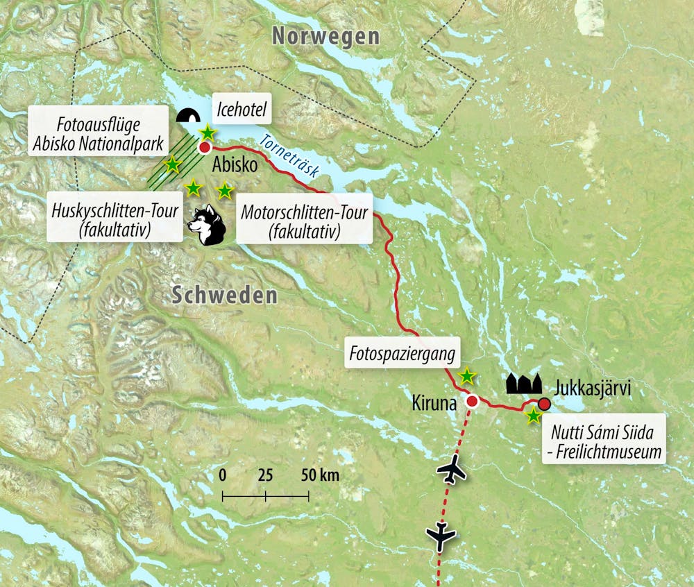 Ihre Reiseroute – © Eberhardt TRAVEL