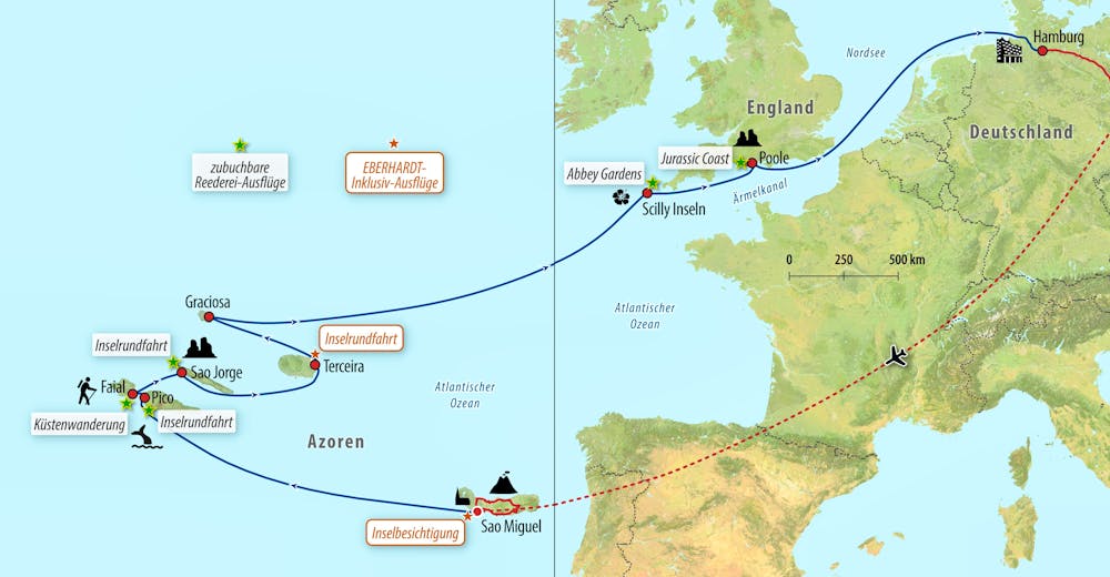 Ihre Reiseroute – © Eberhardt TRAVEL