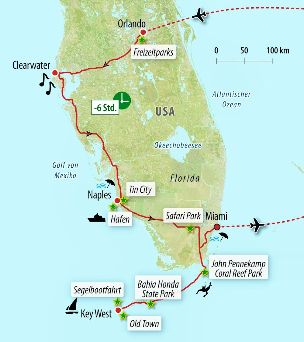 Ihre Reiseroute &ndash; &copy; Eberhardt TRAVEL