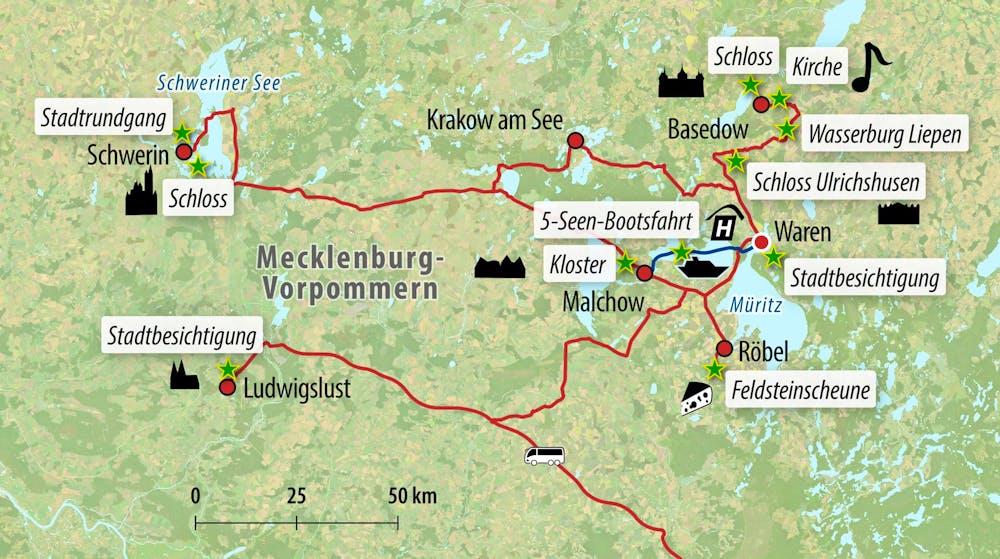 Ihre Reiseroute – © Eberhardt TRAVEL
