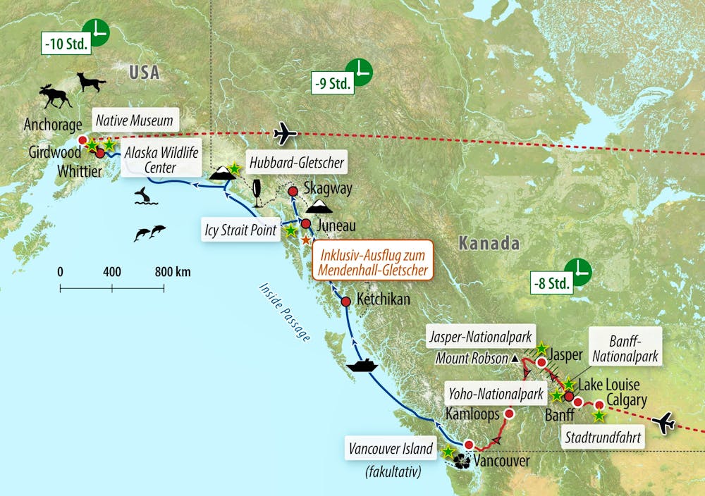 Ihr Reiseroute – © Eberhardt TRAVEL