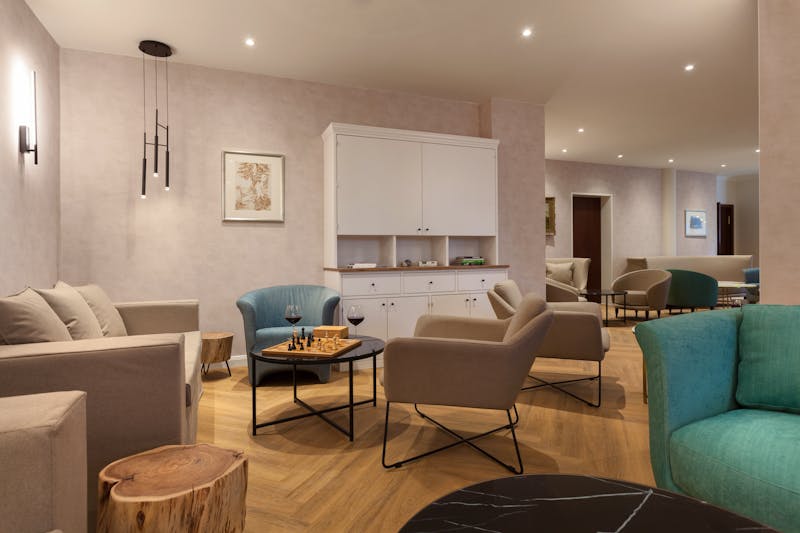 Lounge WohnzimmerVju Hotel Rügen – ©Photographer: Henrike Schunck