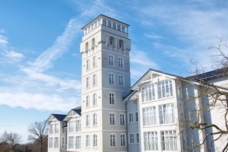 Vju Hotel Außenansicht Aussichtsturm – ©Vju Hotel Rügen