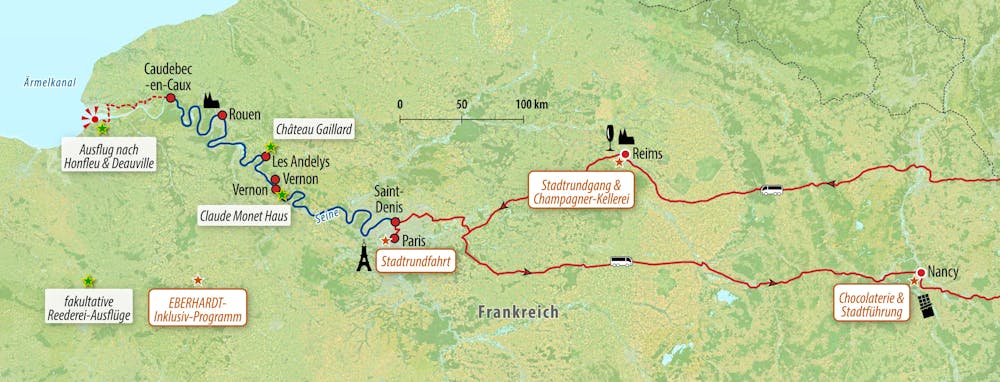 Ihre Reiseroute – © Eberhardt TRAVEL