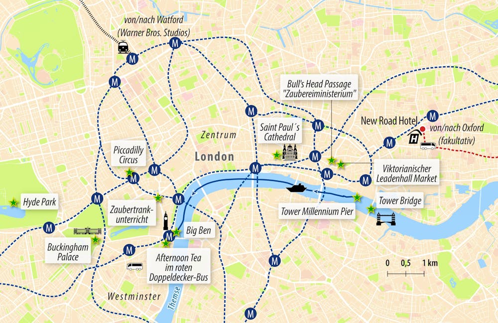 Ihre Reiseroute GB-HARWI – © Eberhardt TRAVEL