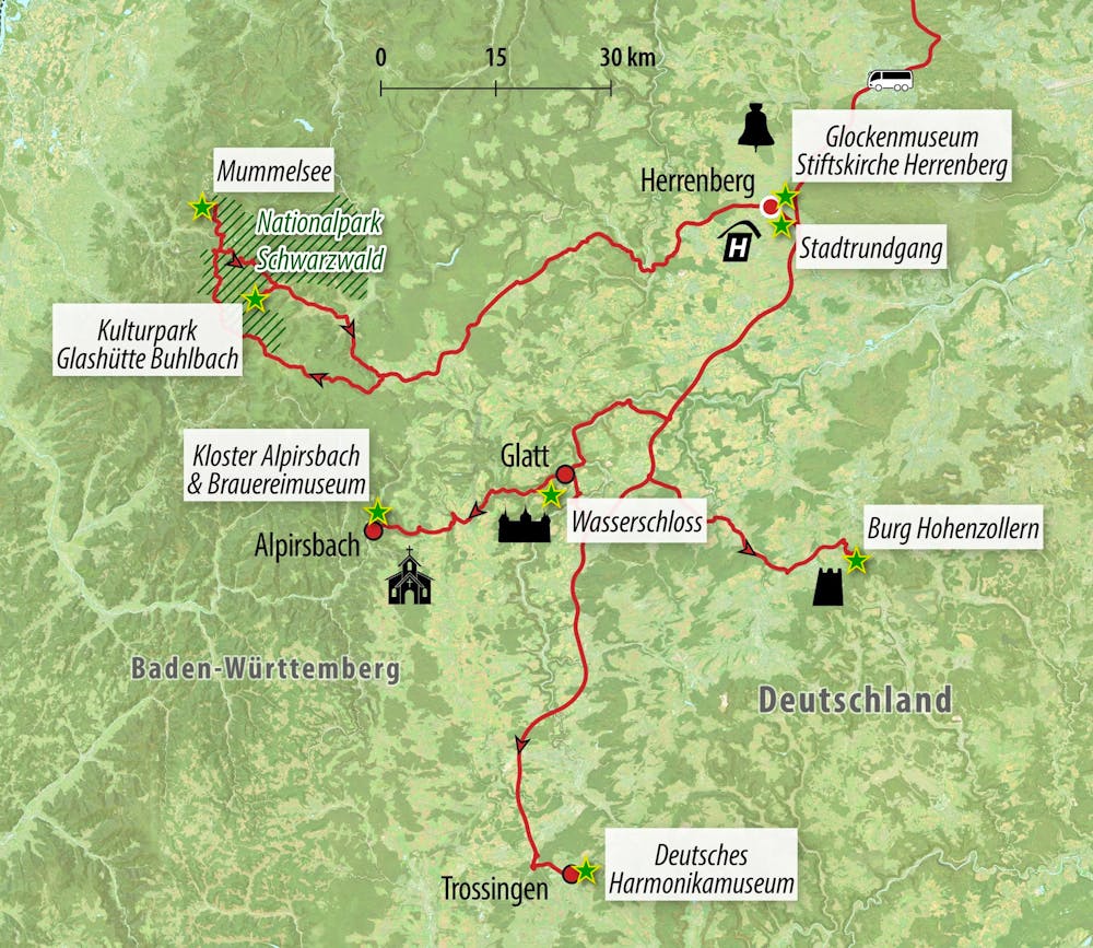 Ihre Reiseroute – © Eberhardt TRAVEL