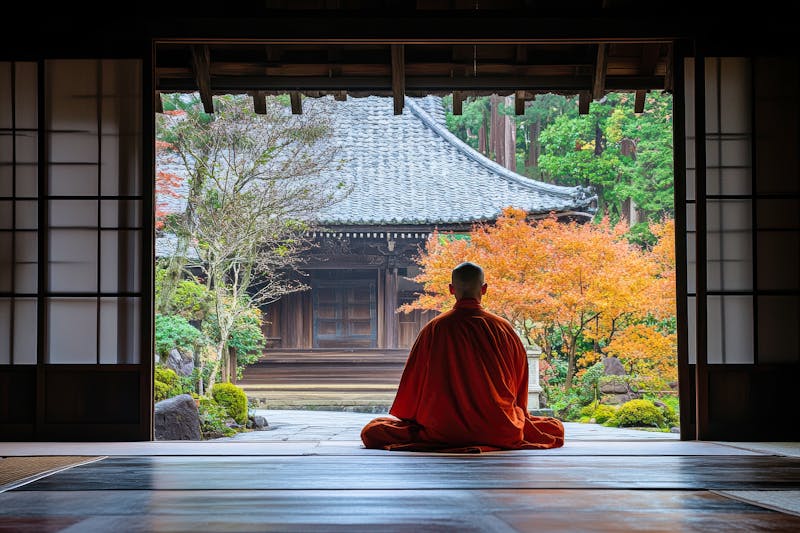 Mönch im Tempel auf Koyasan in Wakayama, Japan - ©LimeSky - stock.adobe.com