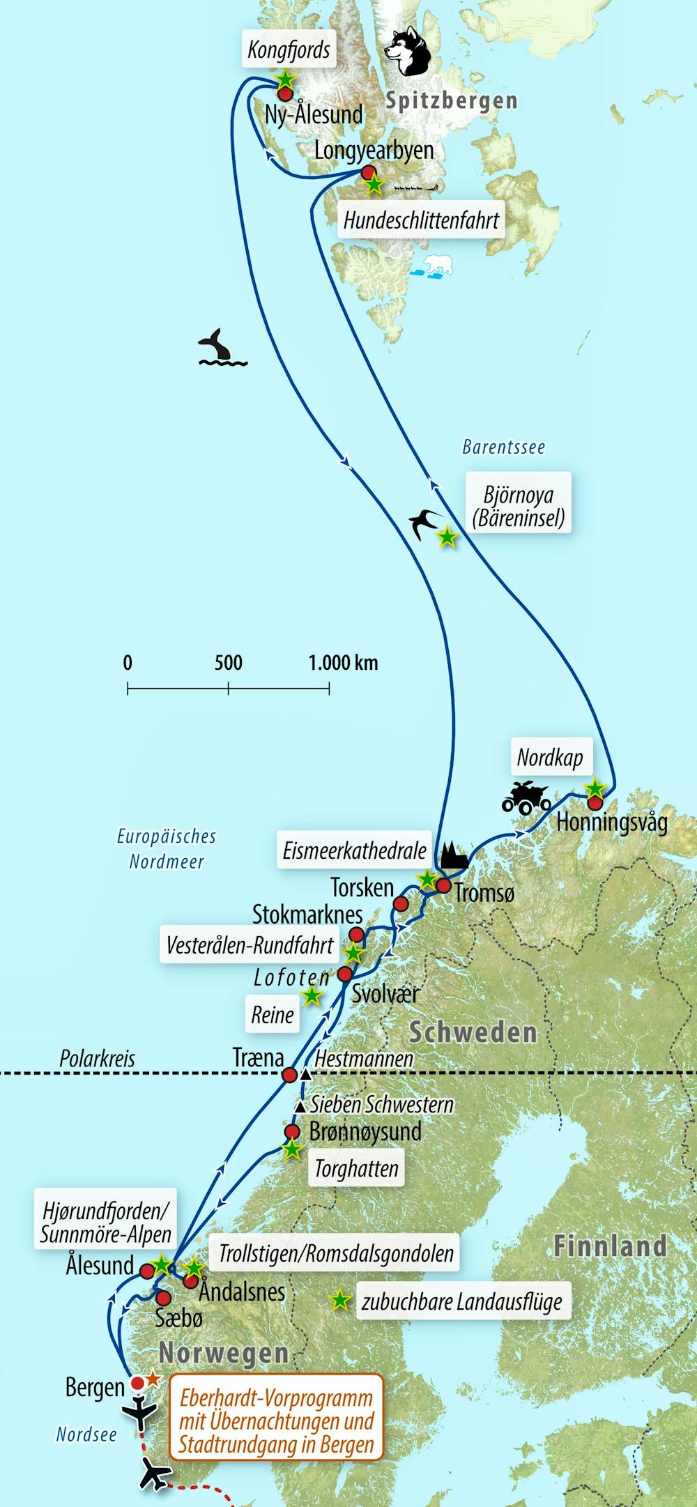 Ihre Reiseroute GO-HUREX  – © Eberhardt TRAVEL