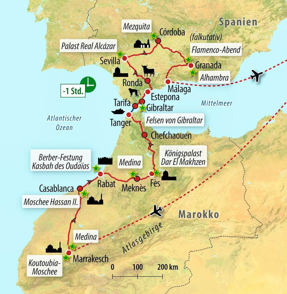 Ihre Reiseroute – © Eberhardt TRAVEL
