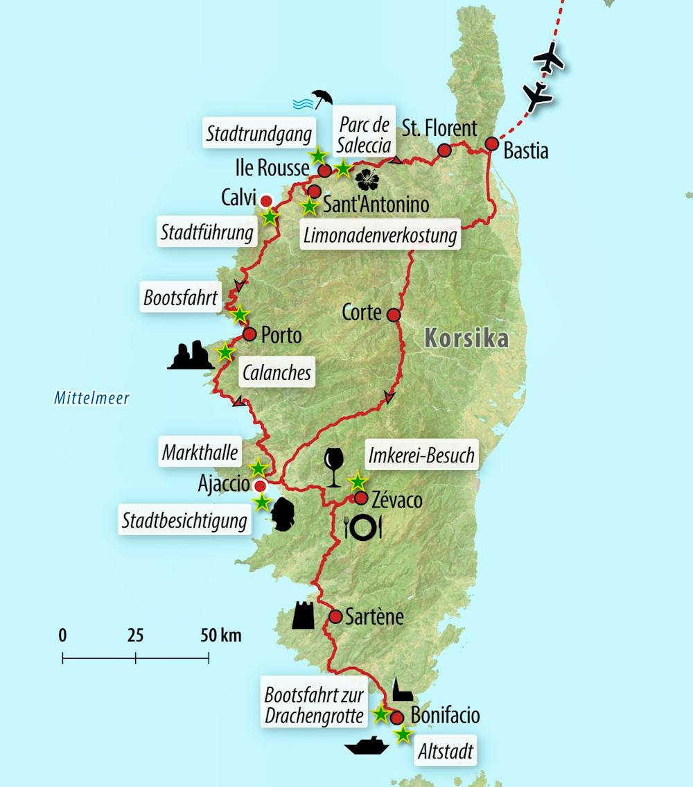 Ihre Reiseroute – © Eberhardt TRAVEL