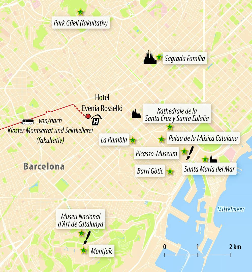 Ihre Reiseroute ES-BARB5 – © Eberhardt TRAVEL