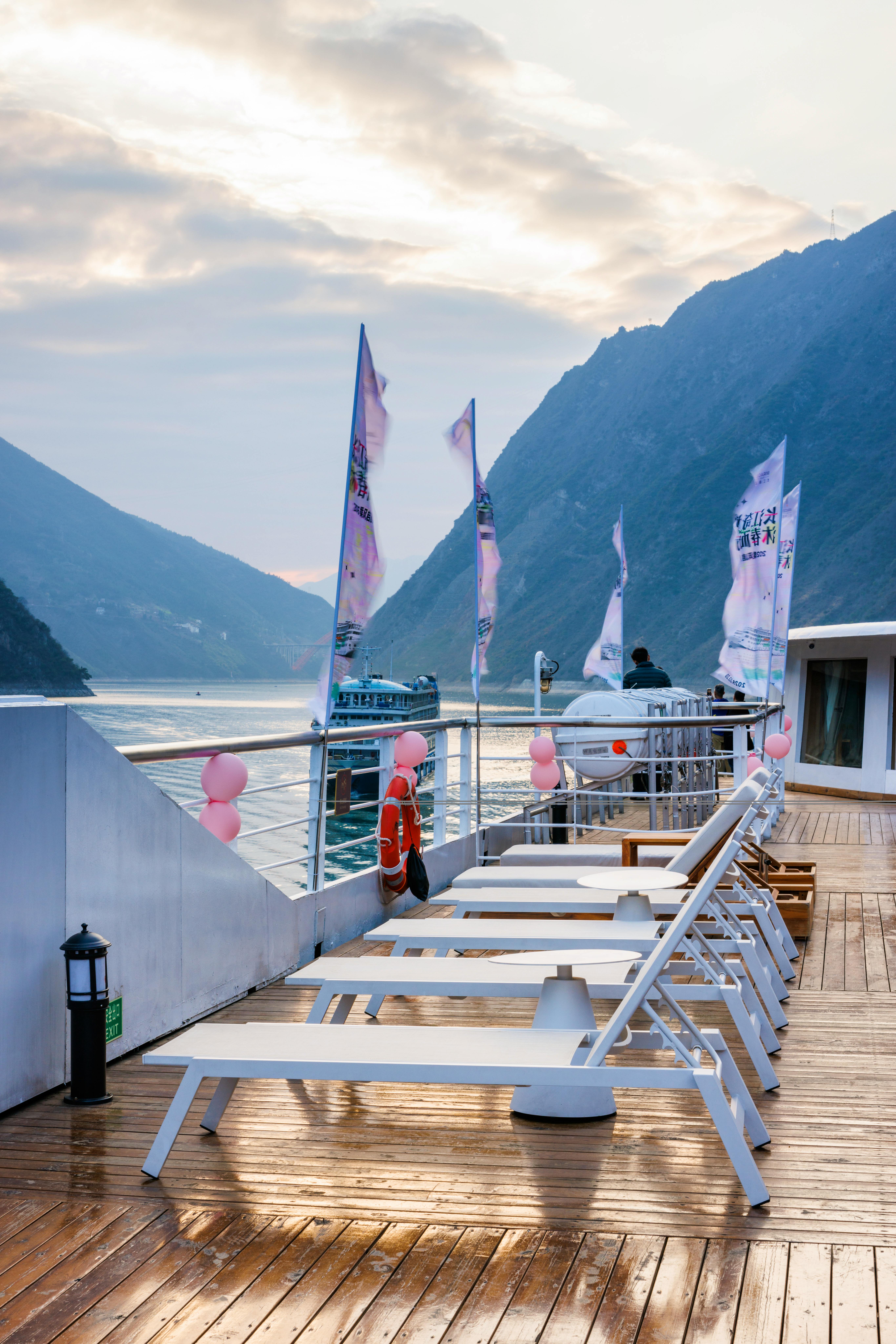 Yangtze Miracle Kreuzfahrtschiff - Außendeck&nbsp;&ndash;&nbsp;&copy;&nbsp;Yangtze Miracle Cruises