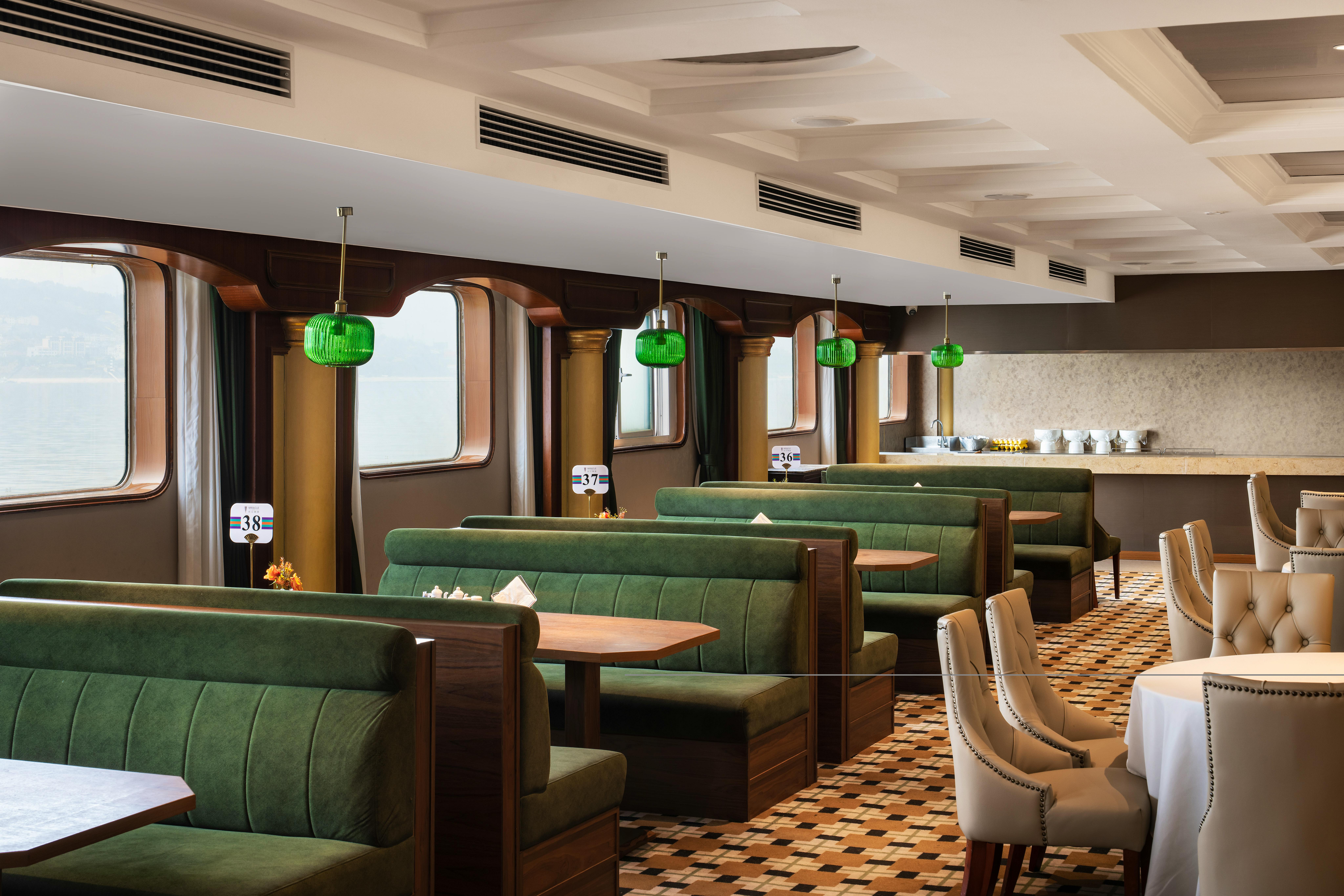 Yangtze Miracle Kreuzfahrtschiff - Essensbereich&nbsp;&ndash;&nbsp;&copy;&nbsp;Yangtze Miracle Cruises