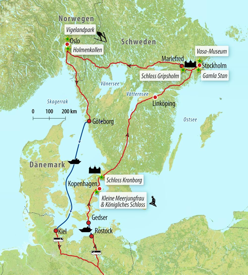 Ihre Reiseroute – © Eberhardt TRAVEL