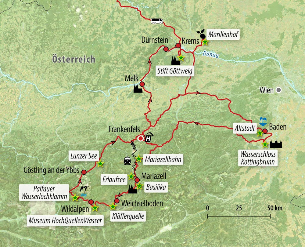 Ihre Reiseroute – © Eberhardt TRAVEL