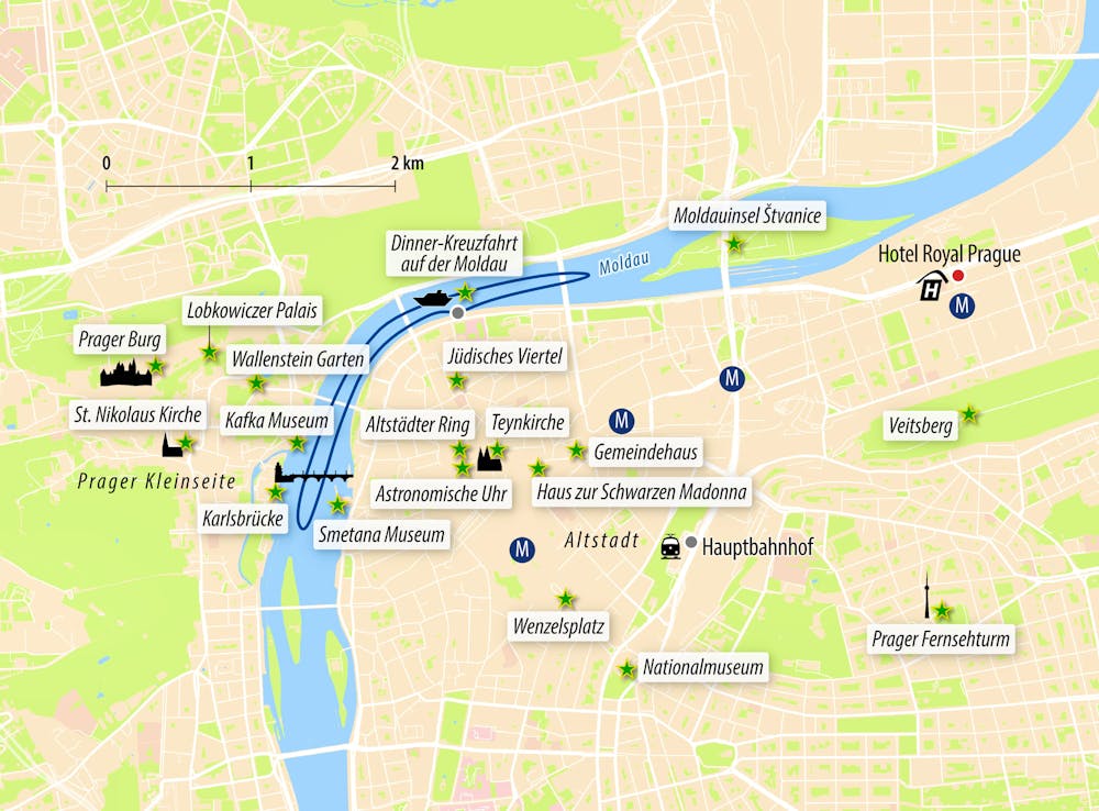 Stadtplan Prag – © Eberhardt TRAVEL
