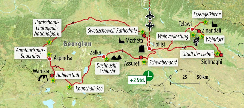 Ihre Reiseroute – © Eberhardt TRAVEL