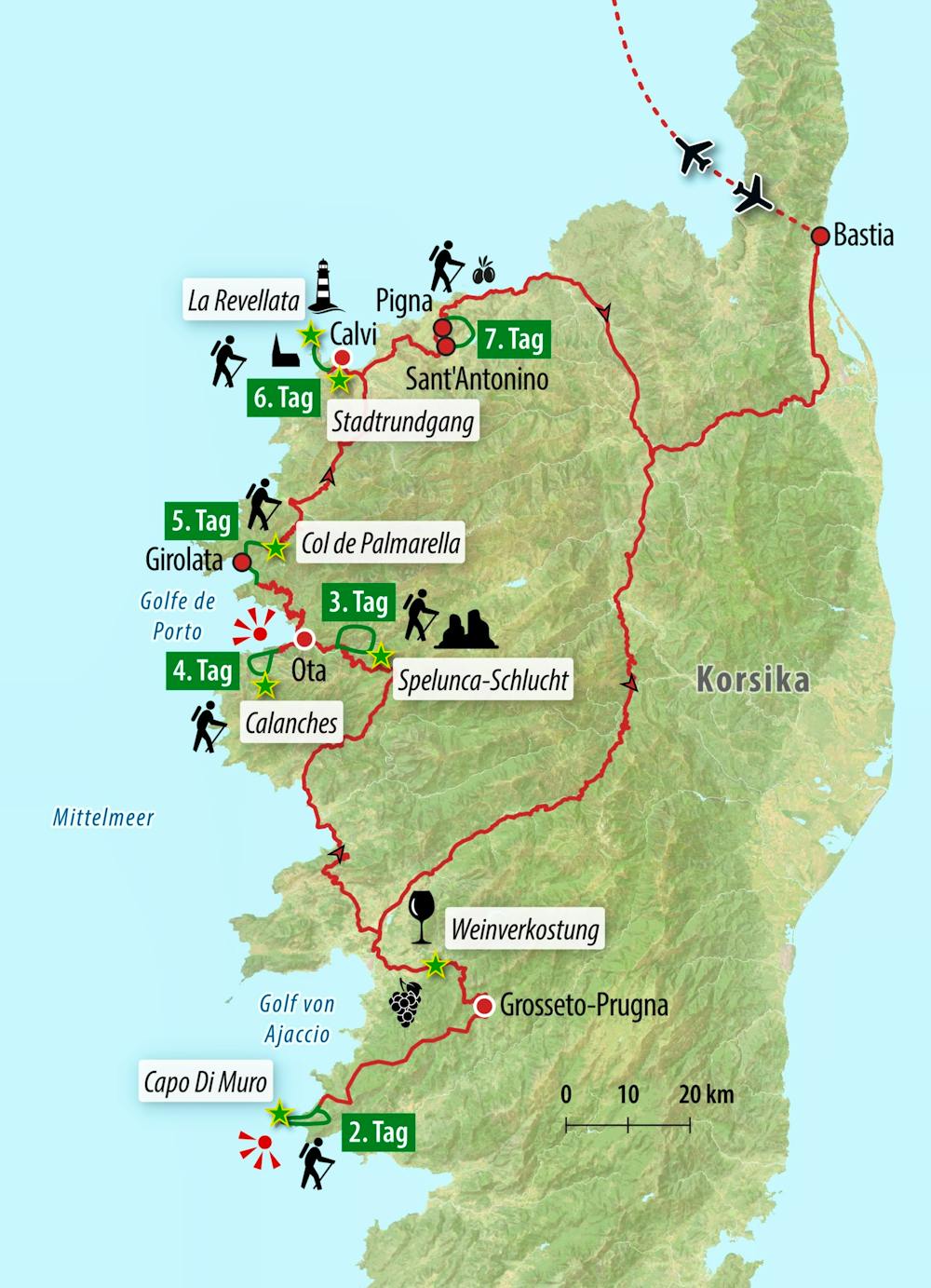 Ihre Reiseroute – © Eberhardt TRAVEL